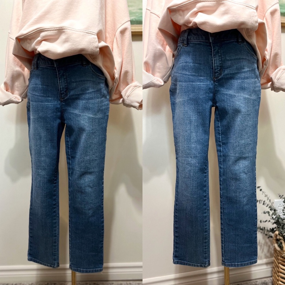 Liz Claiborne Classic Ankle Fit Mid Wash Stretch Jeans‎ Women’s Size 10P